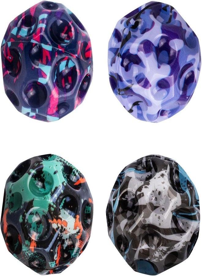 LANLOY Space Ball,Moon Ball High Bouncing Ball,Pop Bouncing Space Ball Sports Training Ball Children's Sensory Ball Multicolor pack of -1 (Bouns Ball, 1) - Image 2